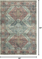 Loloi II Skye Collection SKY-06 Apricot/Mist 5'-0" x 7'-6" Area Rug