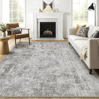 10x14 Area Rugs Living Room: Washable Large Abstract Neutral Modern Soft Rug Stain Resistant Indoor Floor Non-Slip Accent Carpet for Bedroom Nursery Playroom Office Dining Room Home Decor- Greige