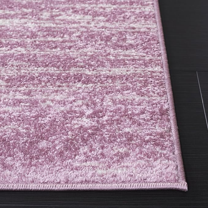SAFAVIEH Adirondack Collection Area Rug - 8' Square, Cream & Purple, Modern Ombre Design, Non Shedding & Easy to Clean, Ideal for Living Room, Bedroom, Office, Dining Space (ADR113L)