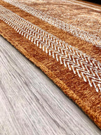 Alfa Rich 3x5 Burnt Orange Washable Area Rugs for Living Room Bedroom Kitchen Cotton Decor Runner