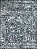 Morebes Washable Area Rugs 9x12 Living Room, Soft Black Rugs for Bedroom, Non Slip Distressed Boho Dining Room Floor Carpet for Indoor Home Office