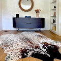 Genuine Cowhide Rug - Natural Leather Hide Rugs for Living Room & Area Rug for Bedroom - Real Cowhides Rug for Rustic Home Decor - Multicolor Speckled Cowhide Rugs Collection