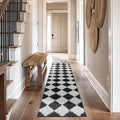 Rugshop Diamond Wave Pattern Shag Runner Rug Anthracite Dark Gray 2' 3" x 12' Great for Long Hallways, Open Entryways, Kitchens