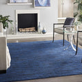 Nourison Home Nourison Essentials Midnight Blue 8' x 10' Area Rug - Easy Clean, Non Shedding, Bed Room, Living Room, Dining Room, Kitchen (8' x 10')