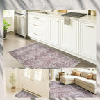 Fame Rugs Turkish Rug. Washable Vintage Oriental Antique Inspired Traditional Doormat Small Modern Area Rugs Luxury Entryway Entry Bedroom Bathroom Kitchen (397CB, 2'5 x 5')