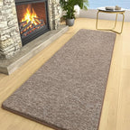 AROGAN Washable 2x8 Runner Rug for Hallway, Long Runner Rugs wtih Soft Memory Foam for Bedroom, Non Slip Backing Carpet Runners for Hallways, Kitchen, Bathroom, Entryway Home Decor, Matte Brown