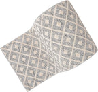 Well Woven Custom Size Hallway Stair Runner - Choose Your Length - Ainsley Grey Diamond Trellis Geometric Tribal - 31 Inches Wide x 50 Feet Long Runner (31" x 50' Runner) Rug