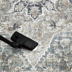Keen Home Design 6x9 Rug - Machine Washable Area Rug with Non-Slip Backing, Ideal for Living Room, Dining Room, Bedroom - Vintage, Easy Clean, Durable, Low Pile - (6' x 9')