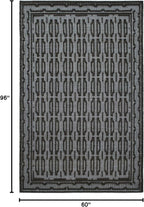 Dash and Albert Campbell Iron Handwoven Wool Rug, 5 X 8 Feet, Neutral/Grey Geometric Pattern - Premium Luxury Hotel Quality Soft Breathable Hypoallergenic Machine Washable Easy Care All Season