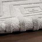 Nourison Home Versatile Silver Grey 5' x 7' Area Rug - Easy Clean, Non Shedding, Bed Room, Living Room, Dining Room, Kitchen (5' x 7')