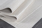 Beverly Rug Micro Loop Large Area Rug White 9x12 Modern Luxury Boho Geometric Durable Indoor Area Rugs for Living Dining Room Office Stain Resistant Non Shedding Casual Indoor Carpet White 9 x 12