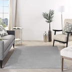 Nourison Home Nourison Essentials Silver Grey 5' x 7' Area Rug - Easy Clean, Non Shedding, Bed Room, Living Room, Dining Room, Kitchen (5' x 7')