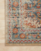 Loloi Jocelyn Collection JOC-03 Mist/Multi 5'-5" x 7'-6" .38" Thick Area Rug