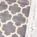 Rugs.com Lattice Collection Rug – 9' x 12' Dark Gray Medium Rug Perfect for Living Rooms, Large Dining Rooms, Open Floorplans