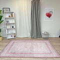 Alfa Rich 3x5 Mauve Lilac Washable Area Rugs for Living Room Bedroom Kitchen Cotton Runner