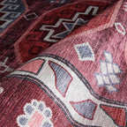 Fame Rugs Turkish Rug. Washable Vintage Oriental Antique Inspired Traditional Doormat Small Modern Area Rugs Luxury Entryway Entry Bedroom Bathroom Kitchen (378RR, 2'5 x 6'9)