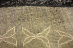 Unique Loom Taftan Collection Border Geometric Tribal Inspired Design Area Rug (8' 0 x 8' 0 Round, Black/ Gray)