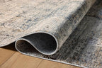 Loloi Teagan Collection TEA-05 Denim/Slate 9'-9" x 13'-6" Area Rug, Large, Soft Neutral Rug, High-Traffic for Living Room, Bedroom, Home Office, Dining Area