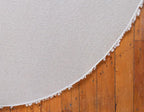 Unique Loom Davos Shag Collection Area Rug - Solid (5' 1" Round, Linen)