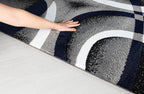 GLORY RUGS Area Rug 5x7 Navy Door Mat Modern Swirls Carpet Bedroom Living Room Contemporary Dining Accent Sevilla Collection 4816