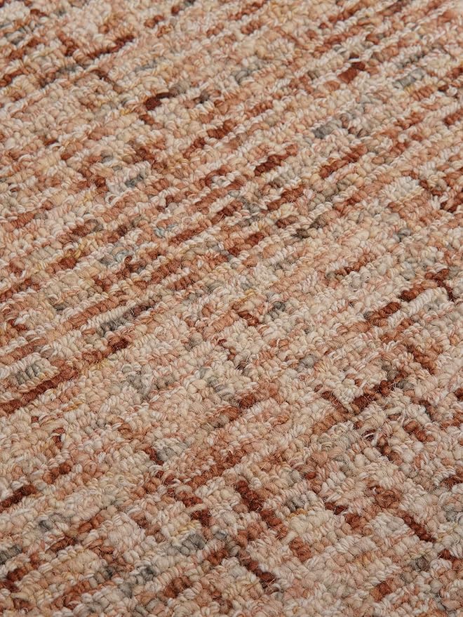 Hand Tufted Wool ECO-Friendly Area Rugs - 4'x6', Rectangle Shape, Light Brown, Solid Plain Design, High Pile Handmade Anti Skid Area Rugs for Living Room, Bed Room (KWC111)