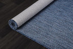 CAMILSON Outdoor Rug 9x12 Modern Area Rugs for Large Indoor and Outdoor Patios and Porches - Waterproof, Washable, Non-Shedding, Easy-to-Clean Outside Carpet (9 x 12, Solid - Navy Blue)