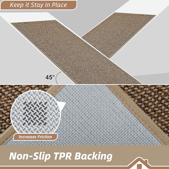 BEQHAUSE 2x3 Entryway Rug Indoor Door Mat Non-Slip Washable, Hallway Rugs Absorbent & Stain Resistant Hall Carpet Runner Rugs for Entryway, Front Door Floor Mats Laundry Room Rugs for Entry, Taupe