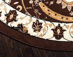 Unique Loom Espahan Collection Area Rug - Cape Cod (7' 10" Round, Brown/ Beige)