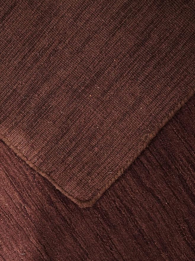 Rugsotic Carpets Hand Knotted Gabbeh Wool 8'x11' Area Rug Solid Purple L00111