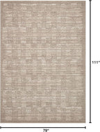 Loloi Darby Collection DAR-07 Pebble/Sand 6'-7" x 9'-3" Area Rug