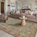 Area Rug 5x7 Living Room Washable Vintage Carpet Non Slip Indoor Retro Traditional Accent Throw Large Rug Brick Red for Office Kitchen Bedroom Dining Room