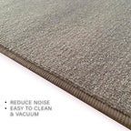 Custom Made Runner Rug Low Pile with Rubber Backing for Kitchen Foyer Hallway Entry Choose Your Length Size 31 Inch Wide Solid and Plain Beige Color (3 feet x 31 Inch)