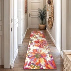 Rugshop Multi Bright Flowers Non Slip Non-Shedding Runner Rug for Hallway, Corridor and Kitchen, 2'7" x 12'