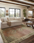 Loloi Magnolia Home by Joanna Gaines Sinclair Collection SIN-06 Clay/Tobacco 5'-0" x 7'-0", .25" Pile Height, Machine Washable, Area Rug