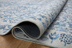 Loloi Rifle Paper Co. Maison Collection MAO-07 Blue 2'-0" x 5'-0", .19" Pile Height, Accent Rug