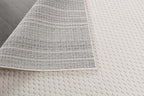 CAMILSON Modern Runner Rug 2x7 Luxury Pebble Pattern Micro Loop Hallway Rugs Soft High-Low Pile Stain Resistant Easy to Clean Non-Shedding Durable Entryway Kitchen Indoor Area Carpet (White)