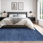 Valenrug Washable Rugs 6x9 - Non Slip 6x9 Area Rugs for Living Room, Stain Resistant Area Rugs for Bedroom, Foldable Machine Washable Area Rug(6'x9', Navy)