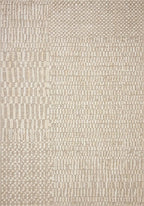 Loloi Amber Lewis Bexley Collection BEX-01 Natural/Birch 5'-0" x 7'-6" Area Rug Neutral, Textured, Living, Bedroom, Dining, Carpet