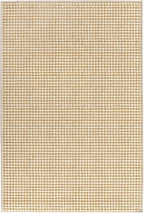 Dash & Albert Hartley Natural Machine Washable Rug, 5 X 8 Feet, Natural Plaid Pattern
