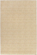 Dash & Albert Hartley Natural Machine Washable Rug, 3 X 5 Feet, Natural Plaid Pattern