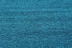 Unique Loom Solid Shag Collection Area Rug (8' Square, Turquoise)