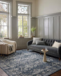 Loloi Magnolia Home by Joanna Gaines Gigi Collection GIG-02 Navy/Stone 7'-10" x 10' Area Rug