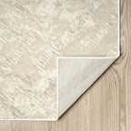 Abani Terra Cream Area Rug for Living Room, Bedroom - Rustic Modern Pattern - 5' x 8' - Durable & Easy to Clean