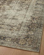 Loloi Magnolia Home by Joanna Gaines Sinclair Collection SIN-01 Pebble/Taupe 2'-0" x 5'-0", .25" Pile Height, Machine Washable, Accent Rug