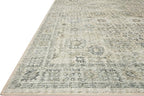 Loloi Skye Collection 2'-3" x 3'-9" Accent Rug in Natural / Sage - Soft Thick Area Rug, Vintage Inspired Distressed Area Rug, Non-Shedding Rug for Living Room, Bedroom, Dining Area