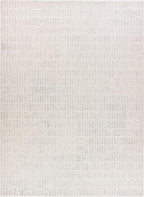 Hand-Tufted 100% Wool Area Rug – Unique Modern Geometric Grid Pattern, Soft Plush Textured Carpet for Living Room, Bedroom, Dining Room & Entryway (Grey, 2.6' x 8')