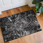 Rugshop Abstract Marble Shag Area Rug Anthracite Dark Gray 2' x 3' Ideal for Entryways, Kitchens, or Small Spaces