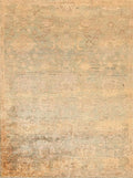 Rug Source Tribal Collection 7x9 Moroccan Area Rug, Hand Knotted Beige & Ivories Floral Rug, Oriental Jute Carpet for Bedroom, Living Room, Dining Room