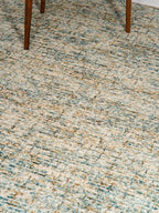 Hand Tufted Wool ECO-Friendly Area Rugs - 5'x8', Rectangle Shape, Blue & Beige, Solid Plain Design, High Pile Thick Handmade Area Rugs for Living Room, Bed Room (KWC111)
