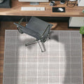 Rugshop Bohemian Stripe Lines Washable Non Slip Area Rug 3' x 5' Ivory